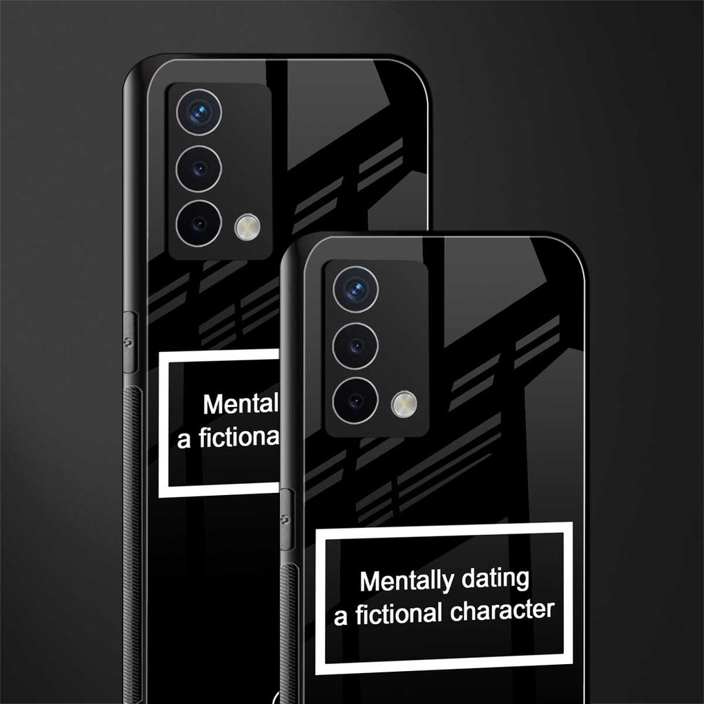 dating a fictional character black back phone cover | glass case for oppo a74 4g