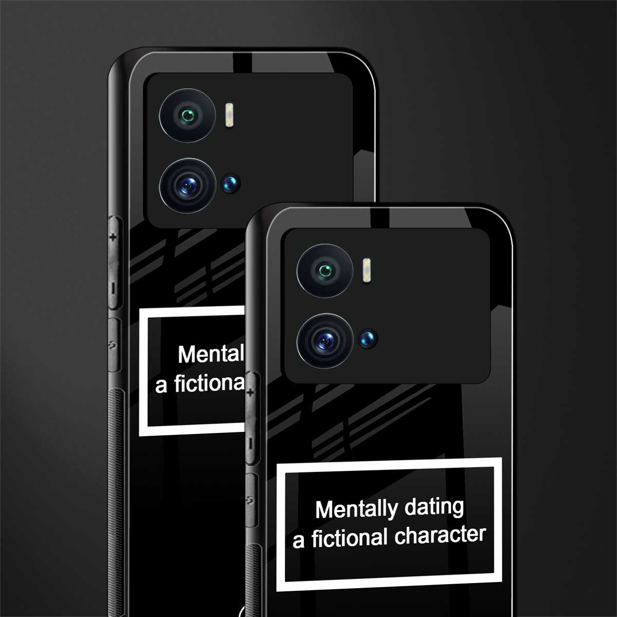 dating a fictional character black back phone cover | glass case for iQOO 9 Pro