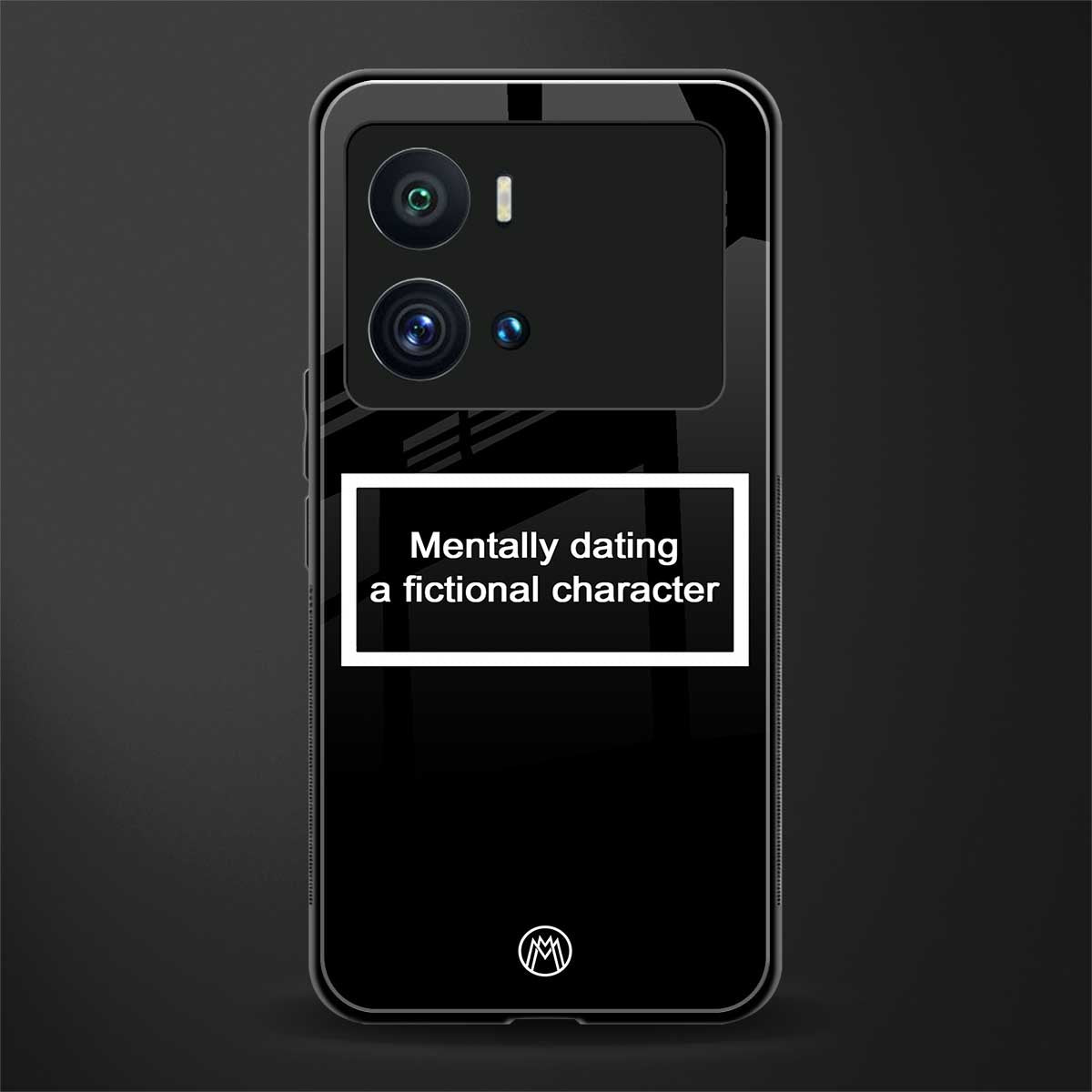 dating a fictional character black back phone cover | glass case for iQOO 9 Pro