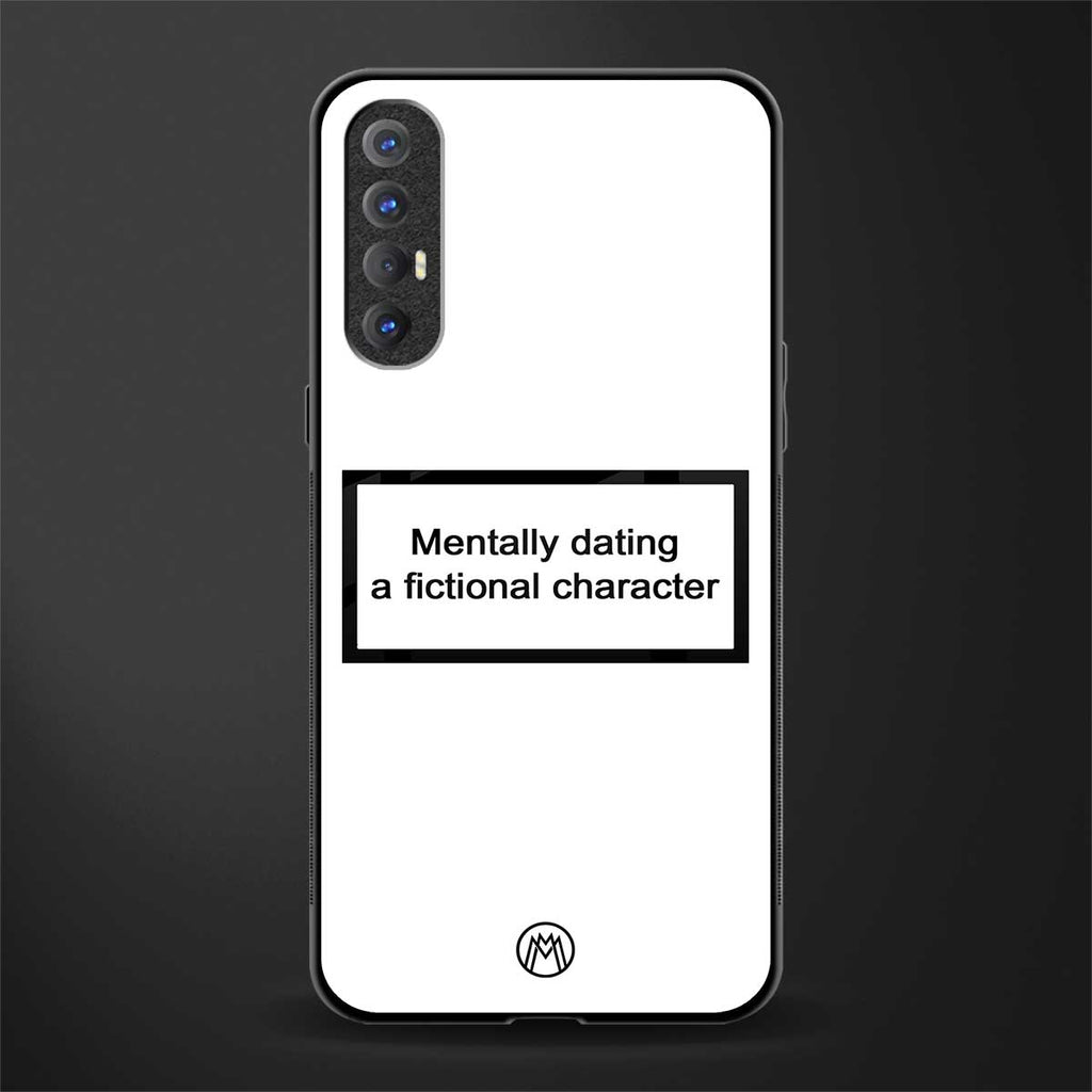 dating a fictional character white glass case for oppo reno 3 pro image