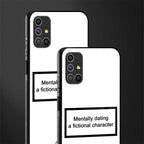 dating a fictional character white glass case for samsung galaxy m51 image-2