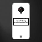 dating a fictional character white glass case for vivo s1 pro image
