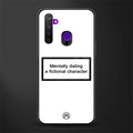 dating a fictional character white glass case for realme 5 image
