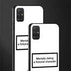dating a fictional character white glass case for samsung galaxy a51 image-2