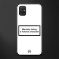dating a fictional character white glass case for samsung galaxy a51 image