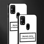 dating a fictional character white glass case for samsung galaxy f41 image-2