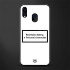 dating a fictional character white glass case for samsung galaxy m10s image