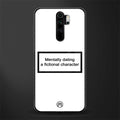 dating a fictional character white glass case for redmi note 8 pro image