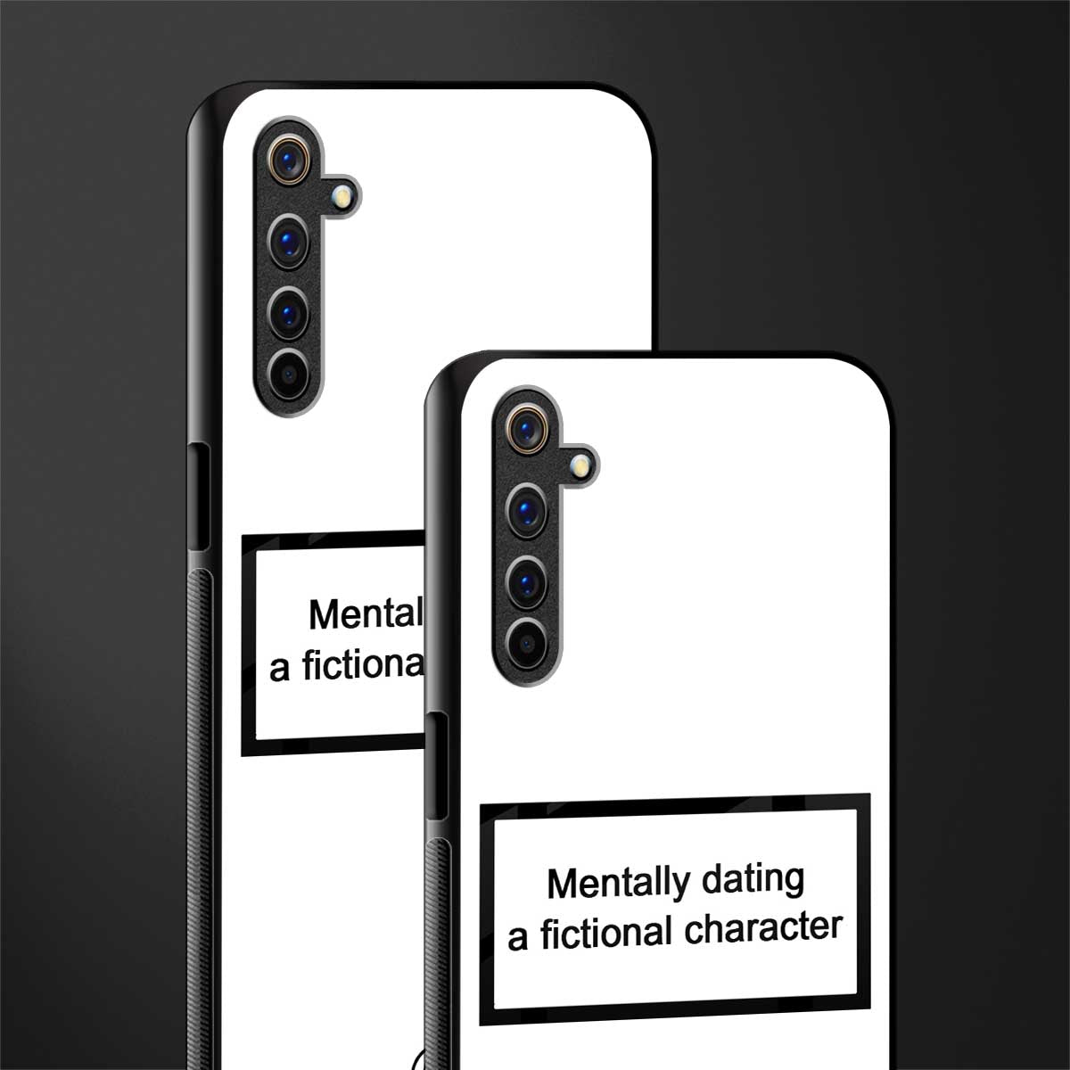 dating a fictional character white glass case for realme 6 pro image-2