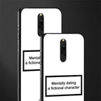 dating a fictional character white glass case for redmi 8 image-2