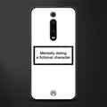 dating a fictional character white glass case for redmi k20 pro image