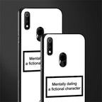 dating a fictional character white glass case for realme 3 pro image-2