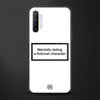 dating a fictional character white glass case for realme x2 image