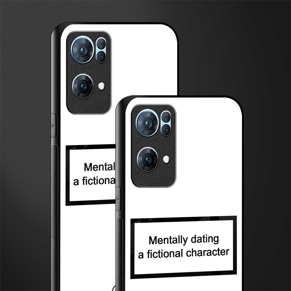 dating a fictional character white glass case for oppo reno7 pro 5g image-2