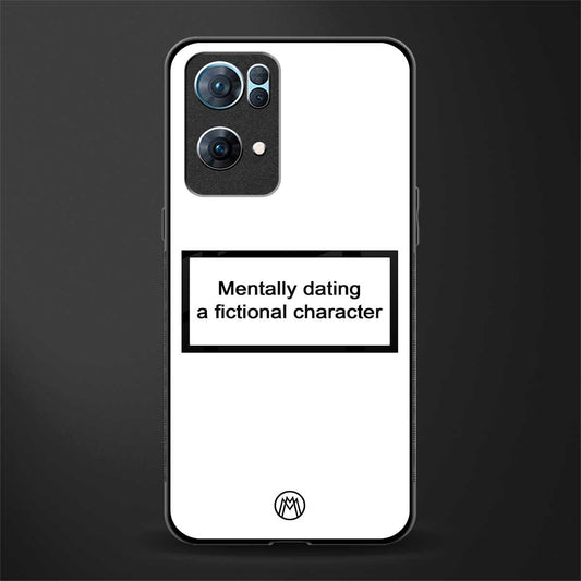 dating a fictional character white glass case for oppo reno7 pro 5g image