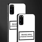 dating a fictional character white glass case for samsung galaxy s20 image-2