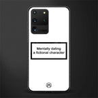 dating a fictional character white glass case for samsung galaxy s20 ultra image
