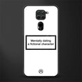 dating a fictional character white glass case for redmi note 9 image