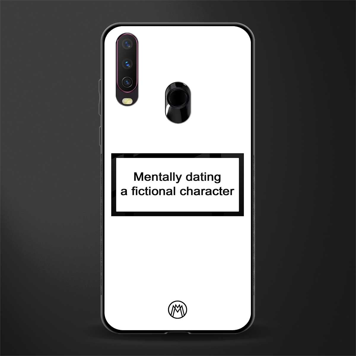 dating a fictional character white glass case for vivo y12 image