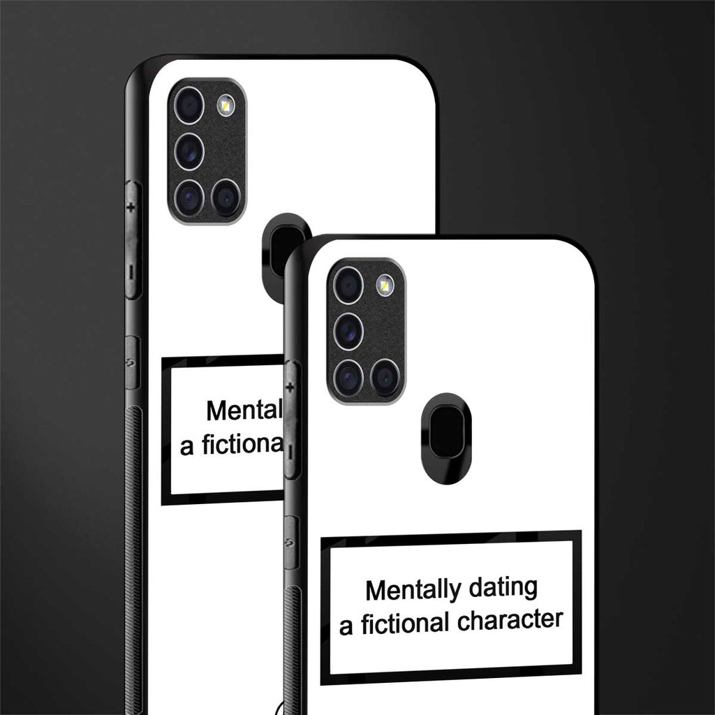 dating a fictional character white glass case for samsung galaxy a21s image-2
