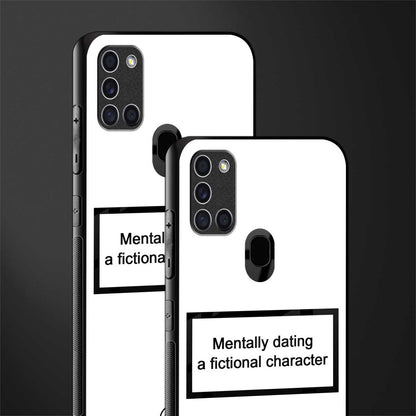 dating a fictional character white glass case for samsung galaxy a21s image-2