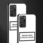 dating a fictional character white glass case for samsung galaxy note 20 ultra 5g image-2