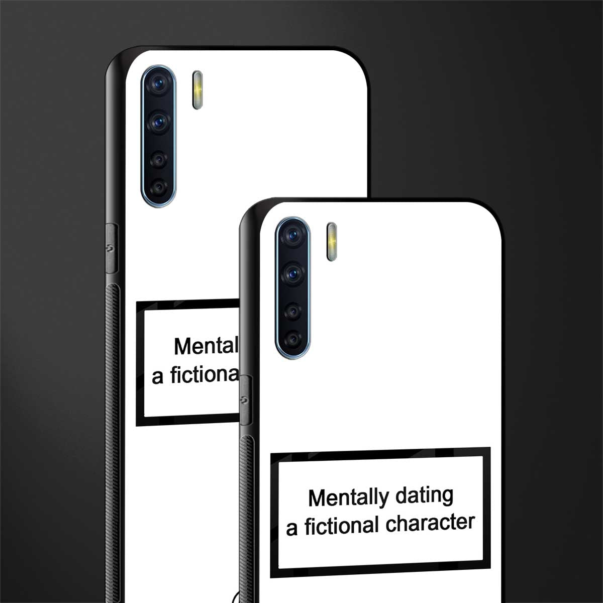 dating a fictional character white glass case for oppo f15 image-2