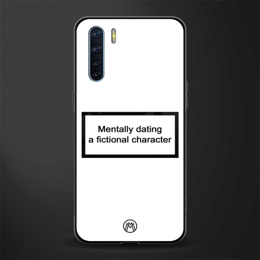 dating a fictional character white glass case for oppo f15 image