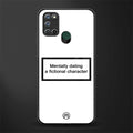 dating a fictional character white glass case for realme 7i image