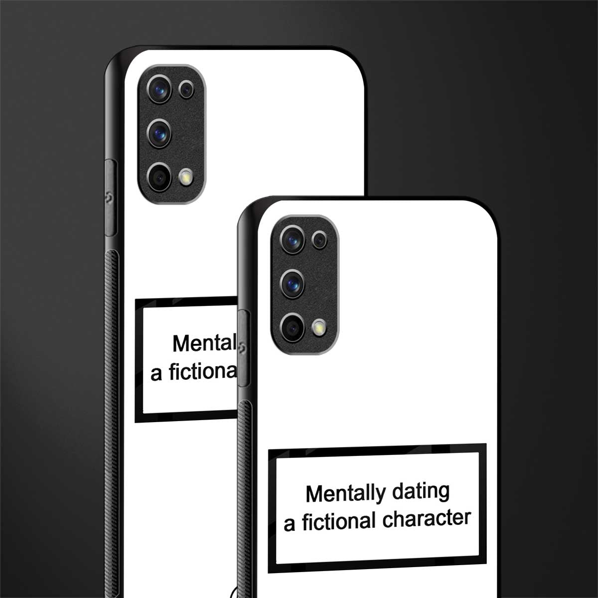 dating a fictional character white glass case for realme 7 pro image-2