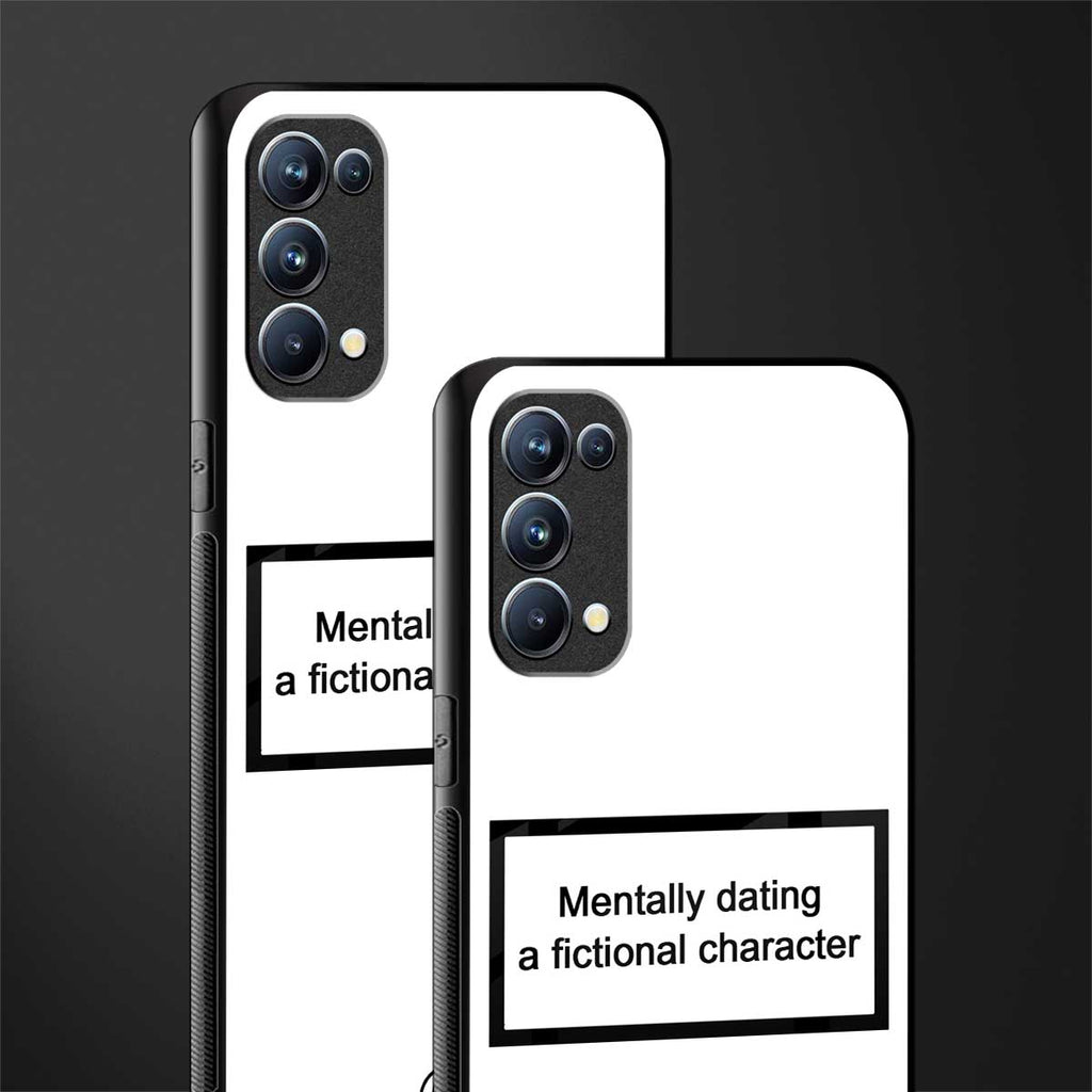 dating a fictional character white glass case for oppo reno 5 pro image-2