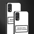 dating a fictional character white glass case for realme x7 pro image-2