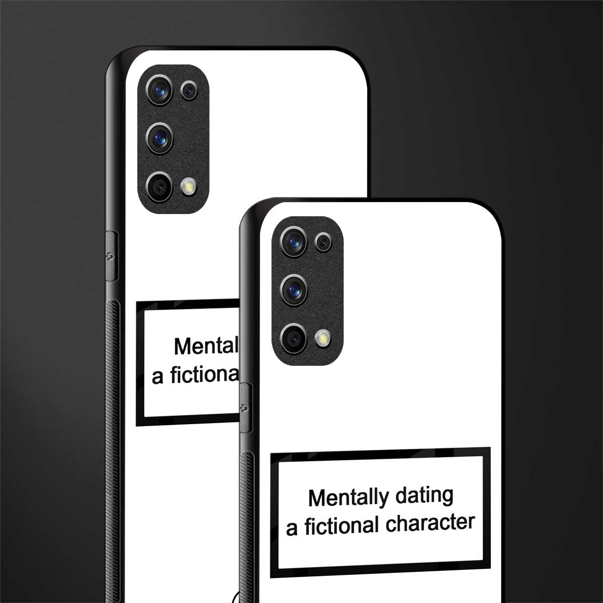 dating a fictional character white glass case for realme x7 pro image-2