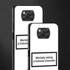 dating a fictional character white glass case for poco x3 image-2