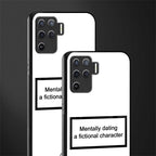 dating a fictional character white glass case for oppo f19 pro image-2