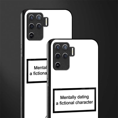 dating a fictional character white glass case for oppo f19 pro image-2