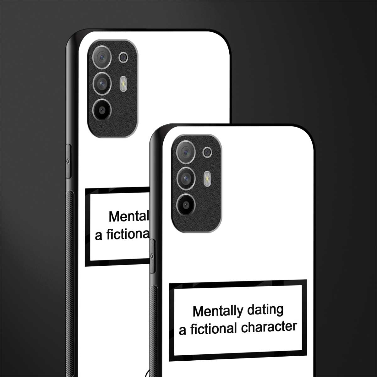 dating a fictional character white glass case for oppo f19 pro plus image-2