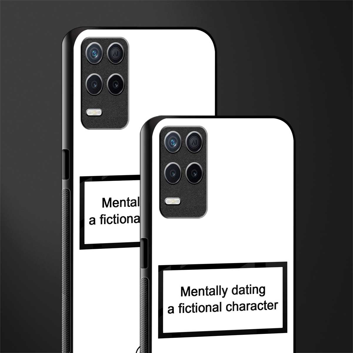dating a fictional character white glass case for realme 8 5g image-2