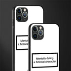 dating a fictional character white glass case for iphone 11 pro image-2