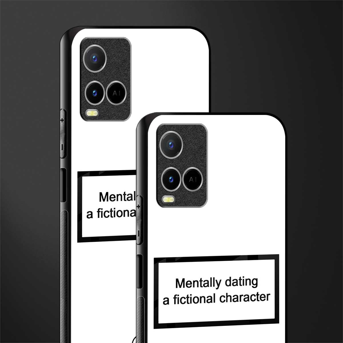 dating a fictional character white glass case for vivo y21 image-2