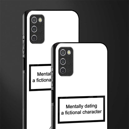 dating a fictional character white glass case for samsung galaxy a03s image-2