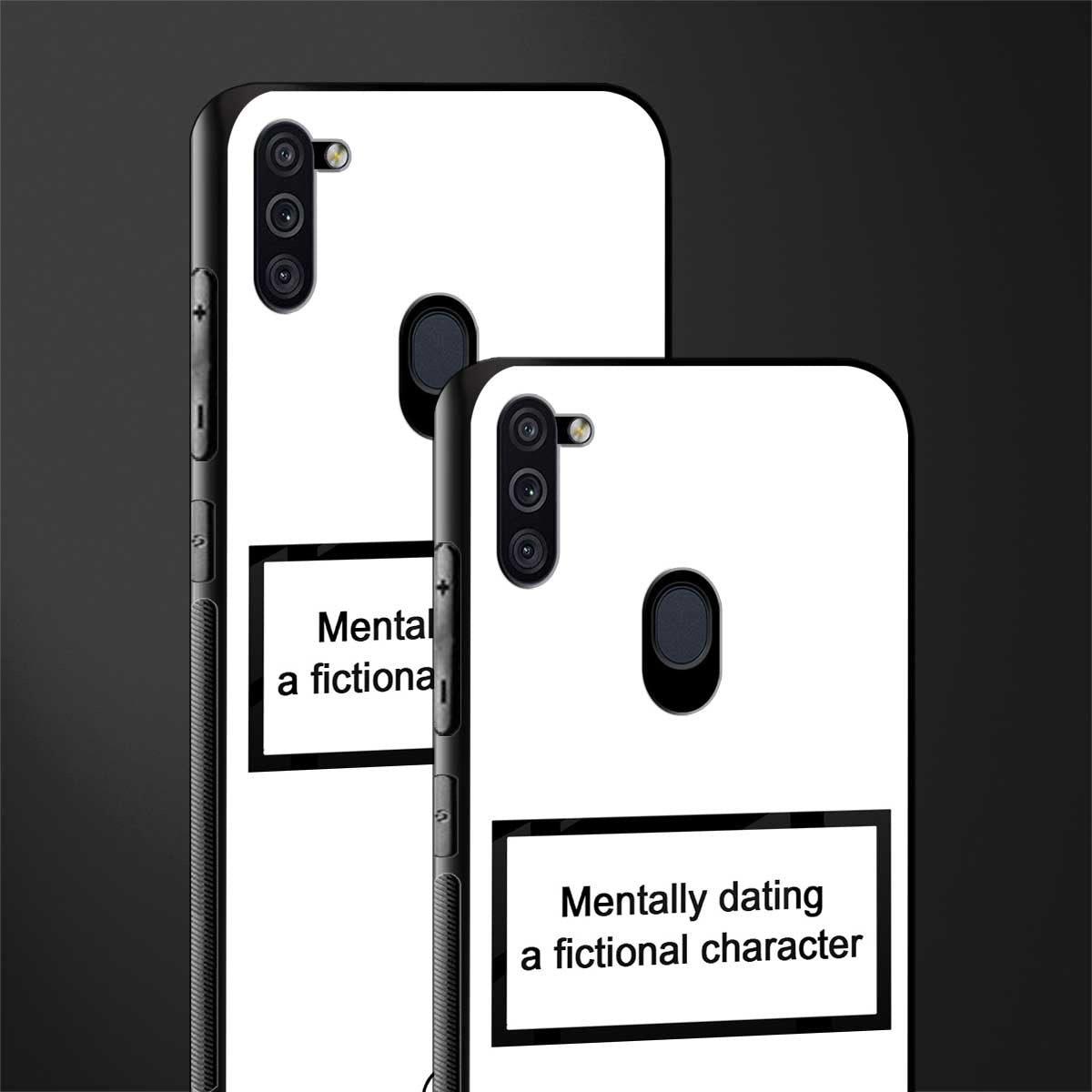 dating a fictional character white glass case for samsung a11 image-2