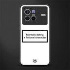 dating a fictional character white glass case for vivo x80 image
