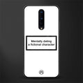 dating a fictional character white glass case for oneplus 8 image
