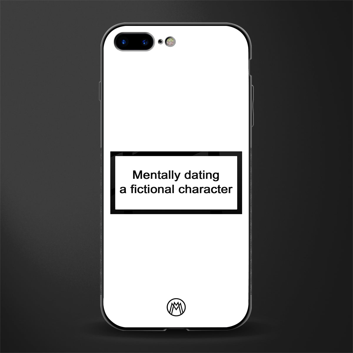 dating a fictional character white glass case for iphone 8 plus image
