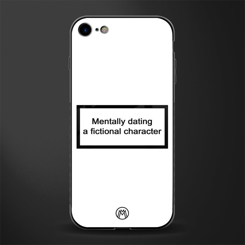 dating a fictional character white glass case for iphone 8 image