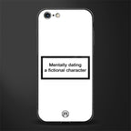 dating a fictional character white glass case for iphone 6 image