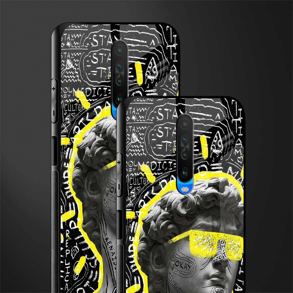 david of michelangelo glass case for poco x2 image-2