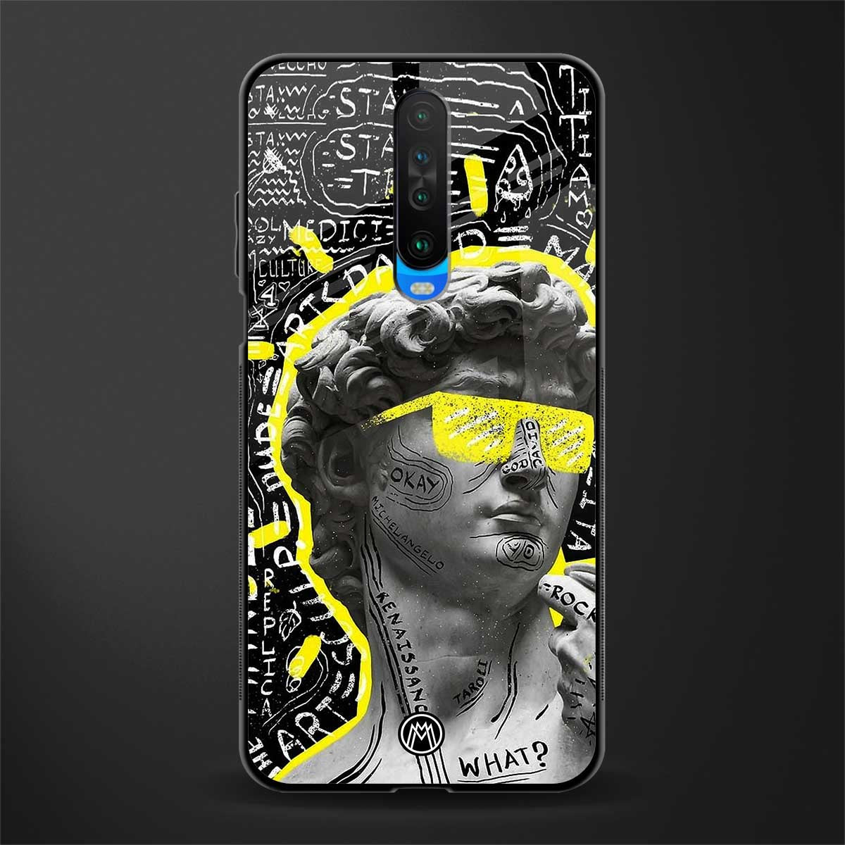 david of michelangelo glass case for poco x2 image