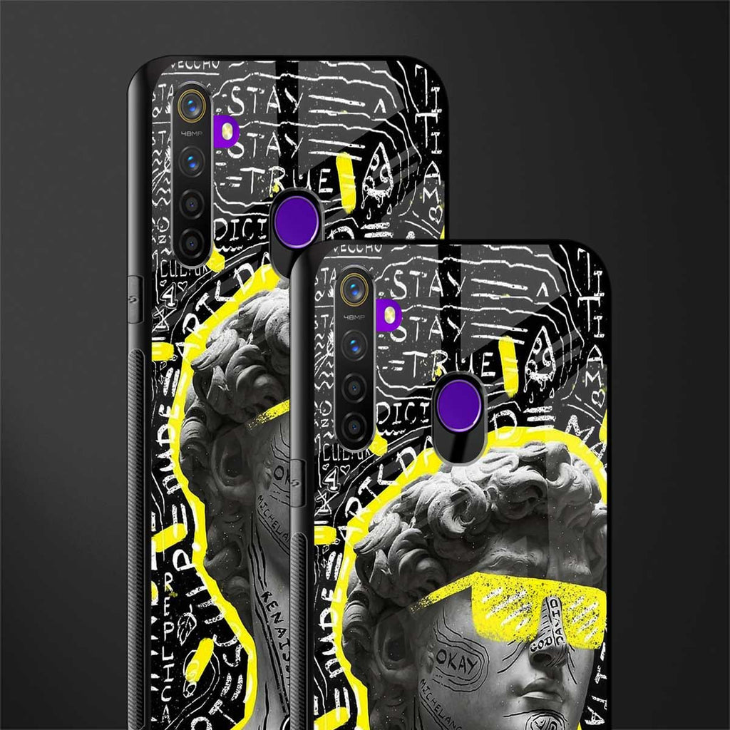 david of michelangelo glass case for realme 5 image-2